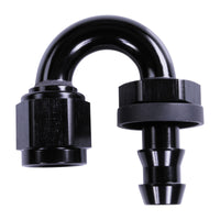 Russell 6AN Twist-Lok 180 Degree Hose End - Black