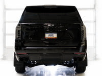AWE Tuning 2021+ GMC Tahoe/Yukon 5.3L 0FG Split Rear Exit Catback Exhaust - Quad Diamond Blk Tips