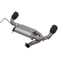 QTP 2007-2018 Jeep Wrangler JK QTP Screamer Axle Back Black Tips