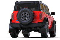 Rally Armor 21-25 Ford Bronco (Plstc Bmpr - NO Rptr/Sprt - NO RR/RB) Blk Mud Flap w/Red Logo