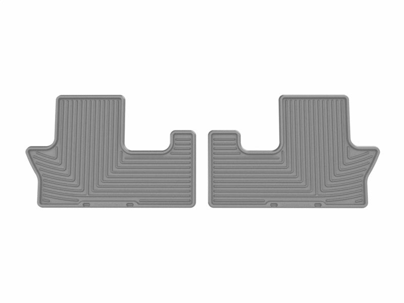 WeatherTech 24-26 Hyundai Santa Fe 2nd Row Rear All-Weather Floor Mats - Grey