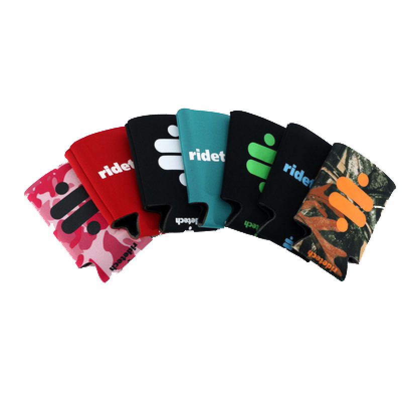 Ridetech Can Coozie - Red w/ White Logo