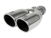 aFe Takeda 304 Stainless Steel Clamp-on Exhaust Tip Polished 2-1/2ininlet x 3-1/2in Outlet X 12in L