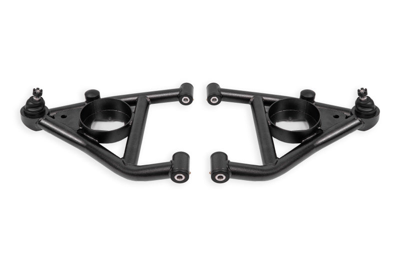 BMR 67-69 Chevrolet Camaro w/Rear Bump Stops Lower A-Arms w/STD Ball Joint Delrin - Black Hammertone