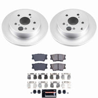 Power Stop 09-10 Pontiac Vibe Rear Z23 Coated Brake Kit