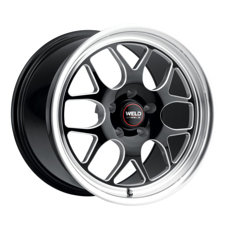 Weld Solana Drag 18x11 / 5x114.3 / 7.73 BS / 78.1 HB - Gloss Black Milled - Non-BL Wheel