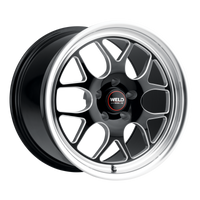 Weld Solana Drag 18x11 / 5x114.3 / 7.73 BS / 78.1 HB - Gloss Black Milled - Non-BL Wheel