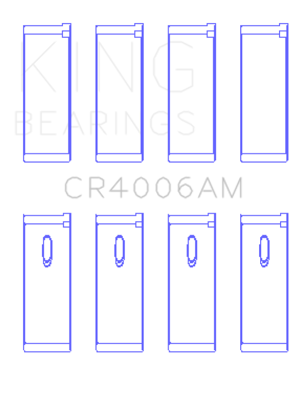 King Engine Bearings Renault R-18 (Size +0.50mm) Connecting Rod Bearing Set