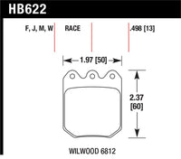 Hawk Wilwood DLS 6812 DTC-30 Brake Pads