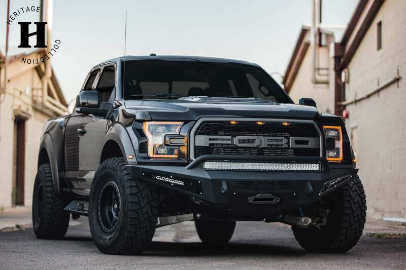 Addictive Desert Designs 17-18 Ford F-150 Raptor HoneyBadger Front Bumper w/ Winch Mount