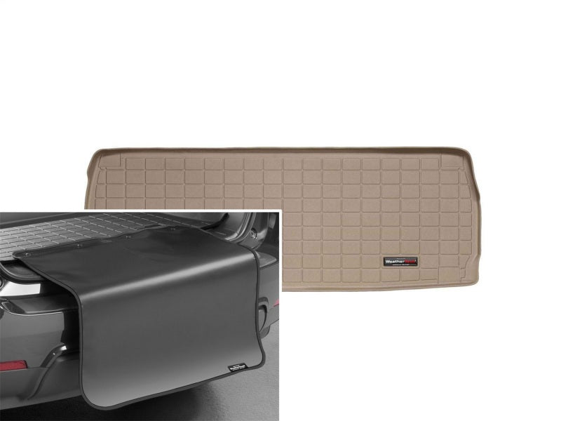 WeatherTech 08+ Toyota Sequoia Cargo Liners with Bumper Protector - Tan