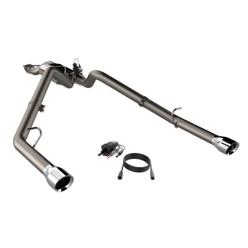 QTP 2019-2024 Ram 1500 QTP Screamer Split Rear Exit Cat Back
