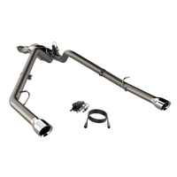 QTP 2019-2024 Ram 1500 QTP Screamer Split Rear Exit Cat Back