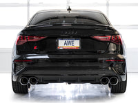 AWE Tuning 22-24 Audi 8Y S3 Track Edition Exhaust - Chrome Silver Tips