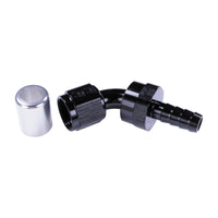 Russell 8AN ProClassic Crimp 60 Degree Hose End - Black