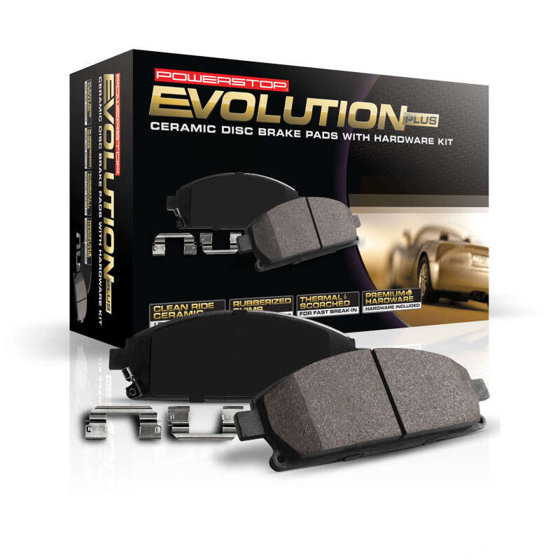 Power Stop 21-22 Jeep Compass Front Z17 Evolution Ceramic Pad w/Hardware