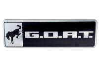 Ford Racing Bronco/Bronco Sport G.O.A.T. Badge - Black/Chrome