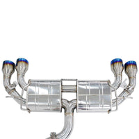 Invidia 2022+ Volkswagen Golf R MK8 76mm R400 Valved Cat Back Exhaust Rolled TI Tips