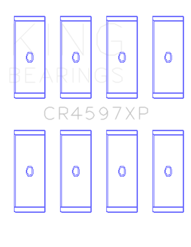 King Volkswagen 1781cc Turbo & 1984cc Connecting Rod Bearing Set (Size STDX) (Set of 4)