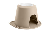 WeatherTech Pet Feeding System Single High 64oz 12in. Poly Bowl - Tan