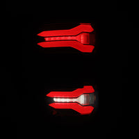 AlphaRex 24-25 Ford F-150 LUXX LED Taillights Blk-Red Activ Light/Seq Signal - Smoked Lens