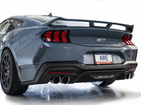 AWE 2024 Ford Mustang GT Fastback S650 RWD Track Edition Cat-Back Exhaust w/ Quad Chrome Silver Tips