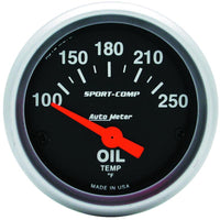 Autometer Sport-Comp 52mm SSE 100-250F Oil Temperature Gauge