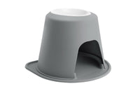 WeatherTech Pet Feeding System Single High 96oz 14in. Poly Bowl - Dark Grey