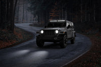 Hella Universal Black Magic 21.5in Tough Double Row Curved Light Bar - Spot & Flood Light