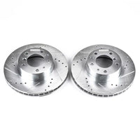 Power Stop 94-95 BMW 540i Front Evolution Drilled & Slotted Rotors - Pair