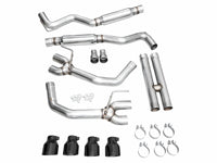 AWE 2024 Ford Mustang GT Fastback S650 RWD Track Edition Cat-Back Exhaust w/ Quad Diamond Black Tips