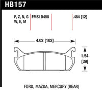 Hawk 89-93 Mazda Miata/MX-5 1.6L Black Race Rear Brake Pads