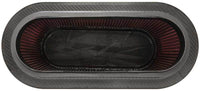 K&N Custom Racing Unique Oval Tapered Filter 17.313in OL B/7.75in OW B/14.625inOL T/6.125inOW T/9in