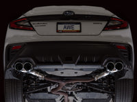 AWE Tuning 22-25 Subaru VB WRX Track Edition Axle-Back Exhaust - Chrome Silver Tips