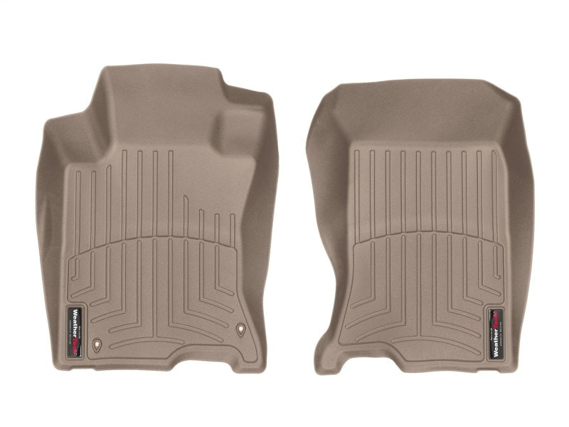 WeatherTech 10-15 Honda Crosstour Front FloorLiner - Tan (4WD; Hook Retention)