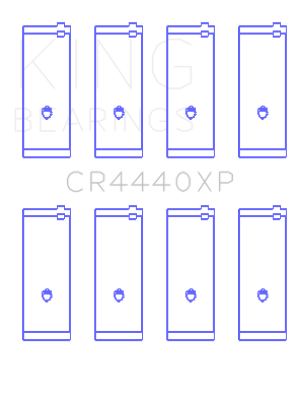 King Engine Bearings Ford Cortina 2000 Xl (Size +0.25mm) Connecting Rod Bearing Set