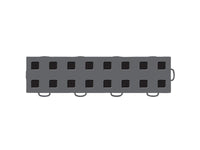 WeatherTech TechFloor - 3in x 12in Tiles(Right Loop) - Dark Grey/Black