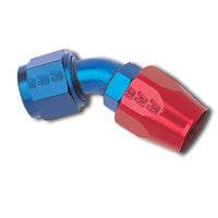 Russell Performance -4 AN Red/Blue Straight Full Flow Hose End