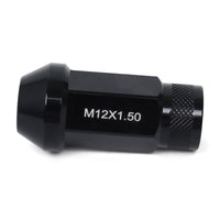 BLOX Racing Street Series Forged Lug Nuts - Black 12 x 1.5mm - Set of 16 (New Design)