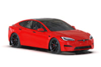 Rally Armor 21-26 Tesla Model S / S Plaid Black UR Mud Flap w/White Logo