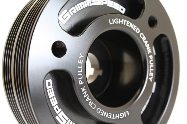 GrimmSpeed Subaru Black Lightweight Crank Pulley