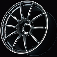 Advan RZII 18x7.5 / +50 Offset / 5x100 / 63mm Bore / Racing Hyper Black and Ring