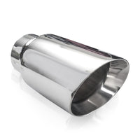 Stainless Works Conical Double Wall Slash Cut Exhaust Tip - 4in Body 3in Inlet