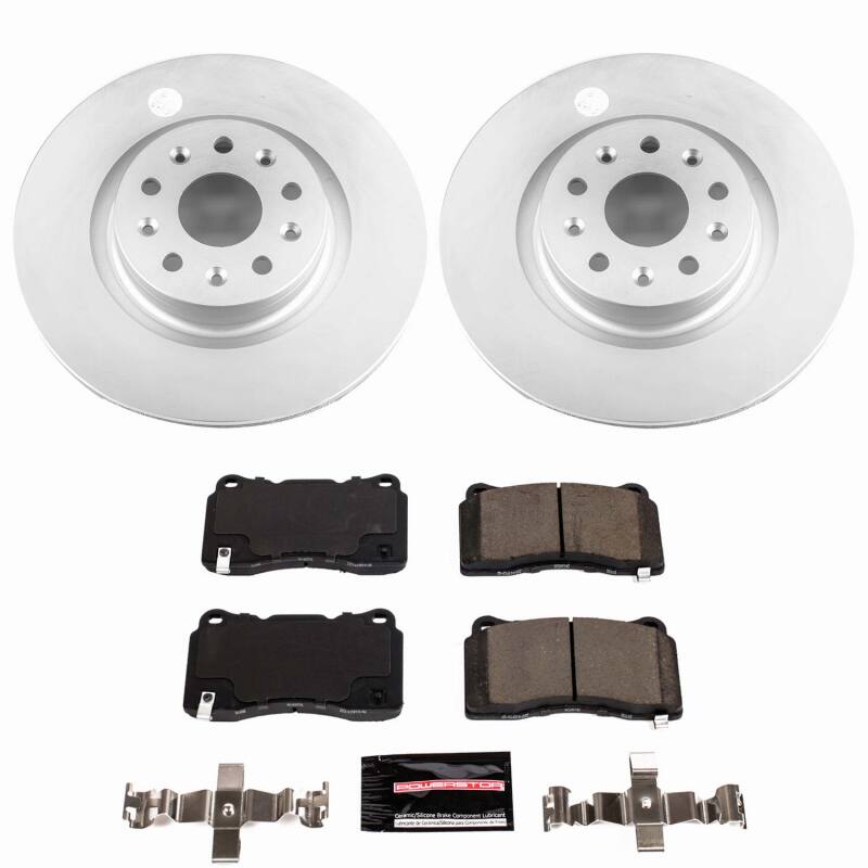 Power Stop 16-17 Cadillac CT6 Front Z23 Coated Brake Kit
