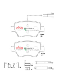 DBA 15-16 Maserati Quattroporte (w/360mm Front Rotor) SP Performance Front Brake Pads
