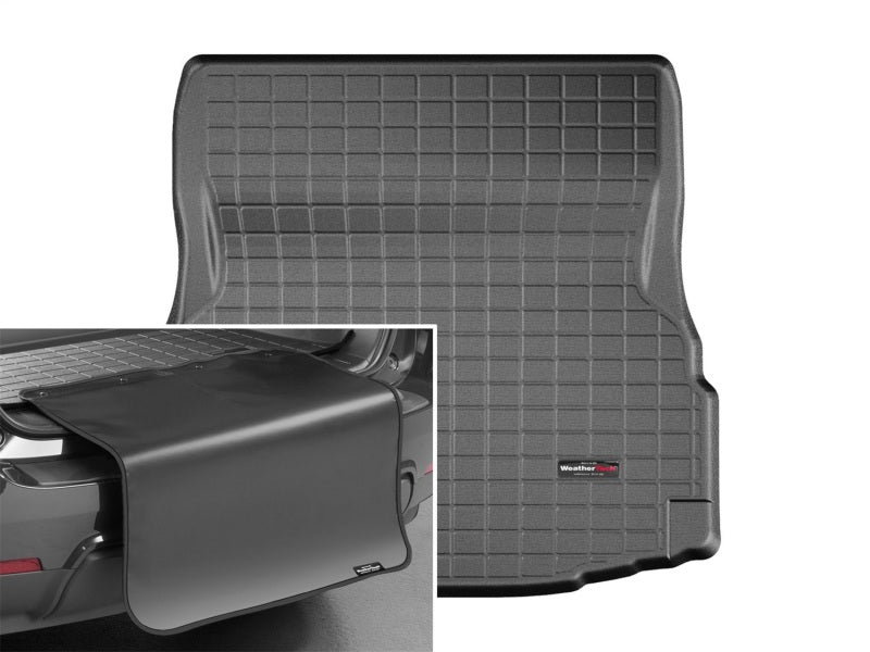 WeatherTech 2017+ Mercedes-Benz C-Class Coupe Cargo Liner w/ Bumper Protector - Black