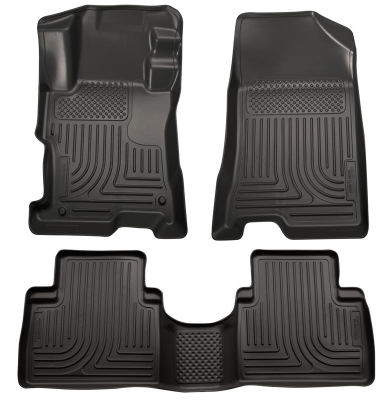 Husky Liners 24-25 Toyota Land Cruiser/Lexus GX550 WeatherBeater Frnt & 2nd Row Floor Liners - Black