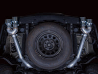 AWE Tuning 2021+ GMC Suburban/Yukon XL 5.3L 0FG Split Rear Exit Catback - Quad Chrome Silver Tips