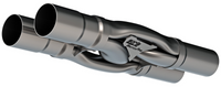 Borla SwitchFire X-pipe 2.5I.D. INLETS 2.5in. O.D. OUTLETS Un-Notched