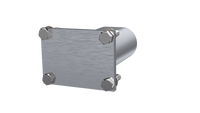QTP 3in Weld-On QTEC Low Profile Connection Oval Tube Kit
